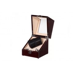 LAKKOZOTT MAHAGÓNI SZÍNŰ FA ÓRAFORGATÓ 2 ÓRÁNAK