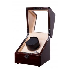 LAKKOZOTT MAHAGÓNI SZÍNŰ FA ÓRAFORGATÓ 1 ÓRÁNAK