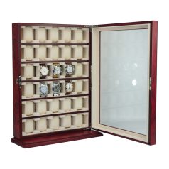 30 ÓRÁNAK BARNA SZÍNŰ ÓRATARTÓ VITRIN