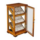 18 ÓRÁNAK BARNA SZÍNŰ ÓRATARTÓ VITRIN