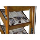 18 ÓRÁNAK BARNA SZÍNŰ ÓRATARTÓ VITRIN