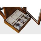 18 ÓRÁNAK BARNA SZÍNŰ ÓRATARTÓ VITRIN