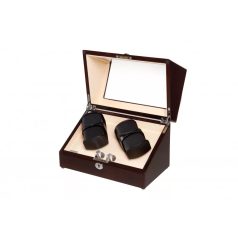 MAHAGÓNI SZÍNŰ LAKKOZOTT FA ÓRAFORGATÓ 4 ÓRÁNAK