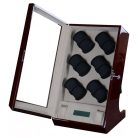 MAHAGÓNI SZÍNŰ LAKKOZOTT FA ÓRAFORGATÓ 12 ÓRÁNAK