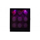 LAKKOZOTT FA ÓRAFORGATÓ 9 ÓRÁNAK, FEKETE-BARNA