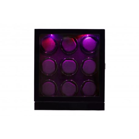 LAKKOZOTT FA ÓRAFORGATÓ 9 ÓRÁNAK, FEKETE-BARNA