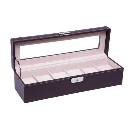 CSOKIBARNA VARROTT ÓRATARTÓ DOBOZ 6 ÓRÁHOZ