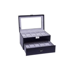 FEKETE VARROTT ÓRATARTÓ DOBOZ 20 ÓRÁHOZ