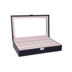 FEKETE VARROTT ÓRATARTÓ DOBOZ 24 ÓRÁHOZ