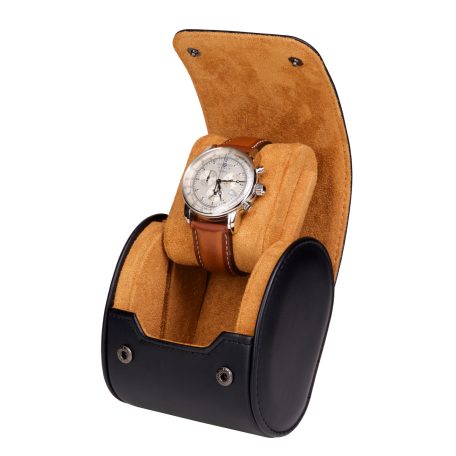 HENGERES UTAZÓ ÓRATARTÓ DOBOZ 1 ÓRÁNAK, FEKETE