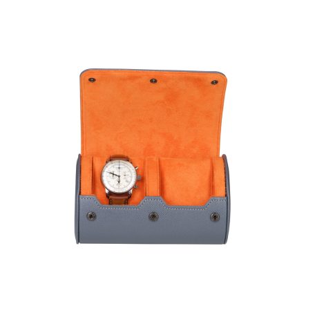 HENGERES UTAZÓ ÓRATARTÓ DOBOZ 2 ÓRÁNAK, SZÜRKE