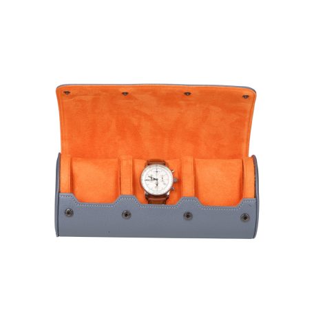 HENGERES UTAZÓ ÓRATARTÓ DOBOZ 3 ÓRÁNAK, SZÜRKE