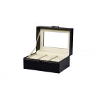 ÓRATARTÓ DOBOZ 3 ÓRÁNAK, FEKETE