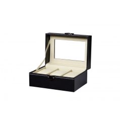 ÓRATARTÓ DOBOZ 3 ÓRÁNAK, FEKETE