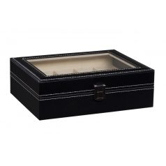 ÓRATARTÓ DOBOZ 10 ÓRÁNAK, FEKETE