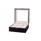 MATT FEKETE FA ÓRATARTÓ DOBOZ 6 ÓRÁNAK