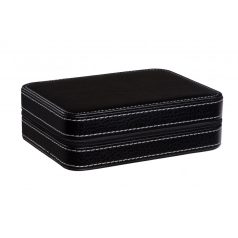 CIPZÁROS ÓRATARTÓ DOBOZ 10 ÓRÁNAK, FEKETE