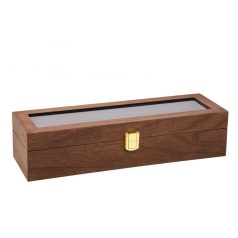 NATÚR BARNA FA ÓRATARTÓ DOBOZ 6 ÓRÁNAK