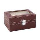 ÓRATARTÓ DOBOZ 3 ÓRÁNAK, BARNA