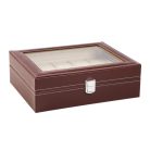 ÓRATARTÓ DOBOZ 10 ÓRÁNAK, BARNA