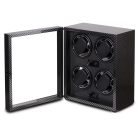 KARBON SZÍNŰ FA ÓRAFORGATÓ 4 ÓRÁNAK