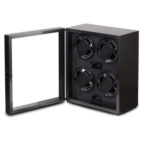 KARBON SZÍNŰ FA ÓRAFORGATÓ 4 ÓRÁNAK