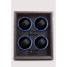 PALISZANDER SZÜRKE FA ÓRAFORGATÓ 4 ÓRÁNAK